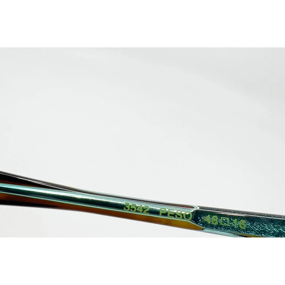 Bevel Peso 3542 Eyeglasses Brown Teal Tortoise Frames 48-16-135 Japan